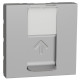 Накладка для RJ45 розетки Schneider Electric NU941130 2М (алюминий)