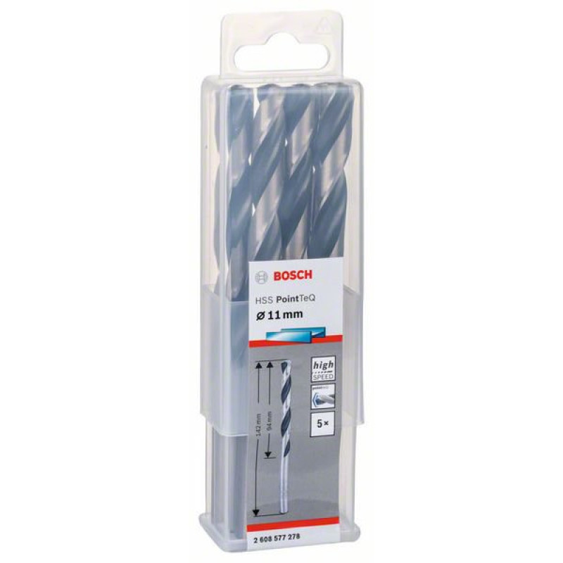 Сверла Bosch 2608577278 PointTeQ Svyerl HSS 11,0мм (5шт)