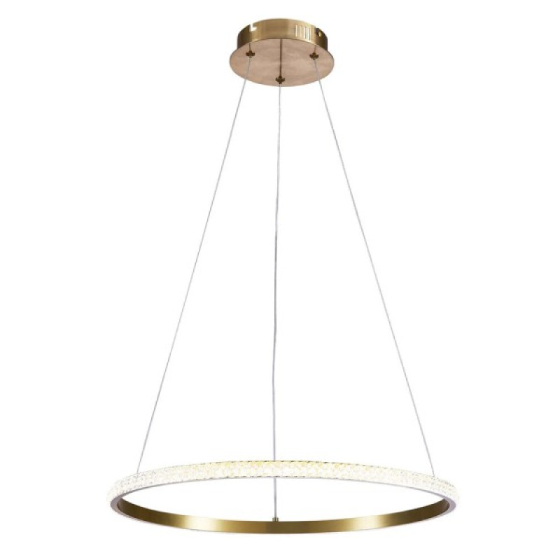 Подвесной светильник Goldlux 338204 Diana LED 1x25W 4000K 3400Lm IP20 золотой