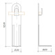 Держатель с крючком Leo Lightman L100 ø8-10мм StZn (305011)