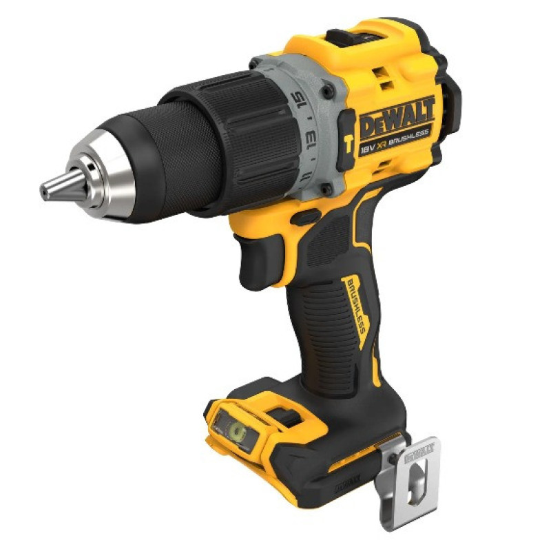 Ударная дрель-шуруповерт бесщеточная DeWALT DCD805NT XR Li-Ion 18В 90Нм патрон 13мм