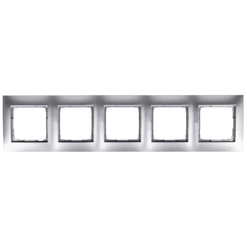 Пятиместная рамка Kontakt Simon Simon 54 Premium DR5/43 (серебро)