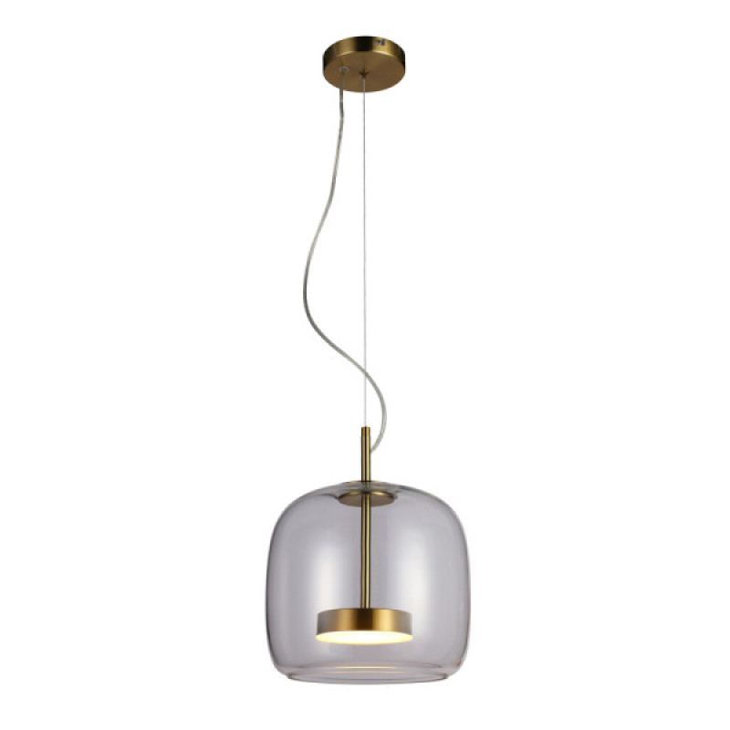 Подвесной светильник, люстра Italux PND-17760A-BRSS-CL Caste LED 1x10W 3000K 850Lm IP20 золотой