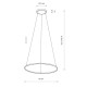 Люстра Nowodvorski 10862 Circolo LED M 1x21W 4000K 700Lm IP20 черная