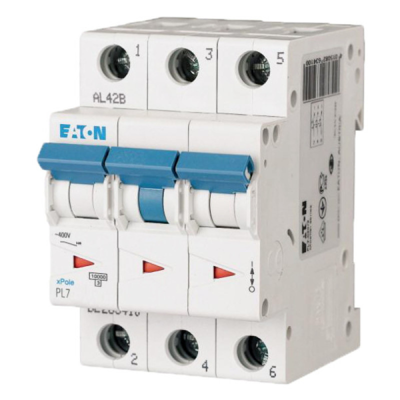 Автоматический выключатель Eaton Moeller PL7-D20/3
