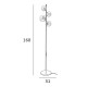 Торшер Italux FL-406007-4-HBR Canello G9 4x20W IP20 латунный