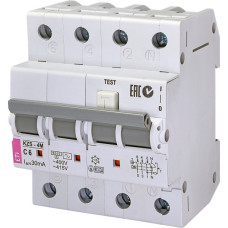 Автомат дифференциальный ETI KZS-4M C 6/0,03 6kA