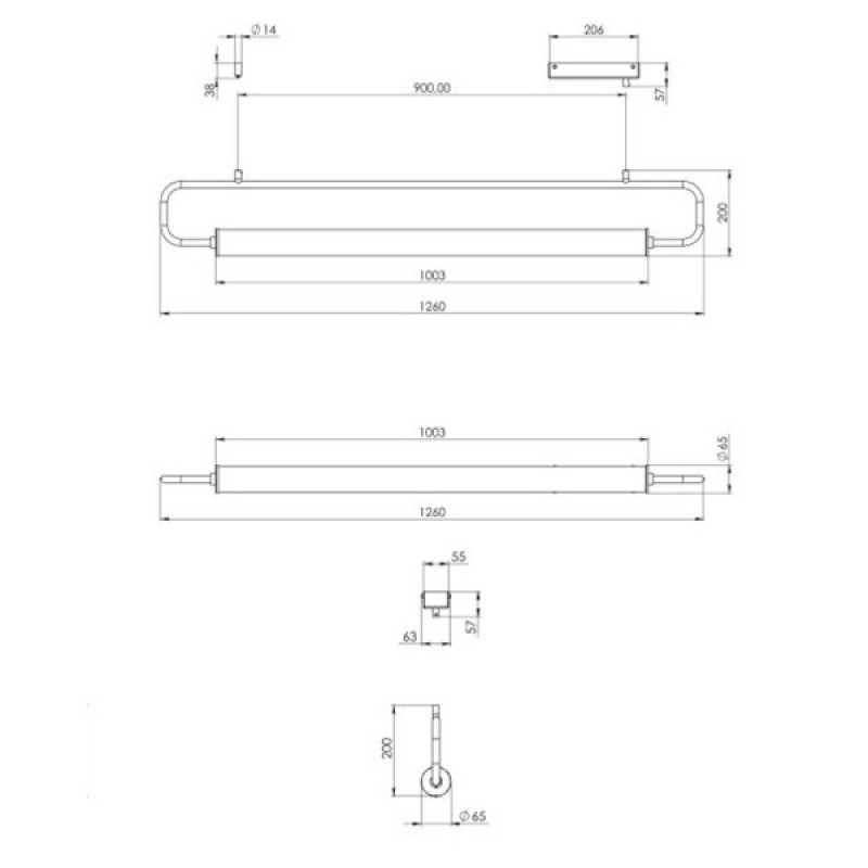 Підвісний світильник, люстра Pikart 33966-2 Loop LED 1x20W 3000K IP20 коричневий