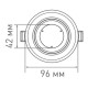 Круглий вологостійкий світильник Maxus SDL 3-step 9Вт 3000/4100K (1-MAX-01-3-SDL-09-C)