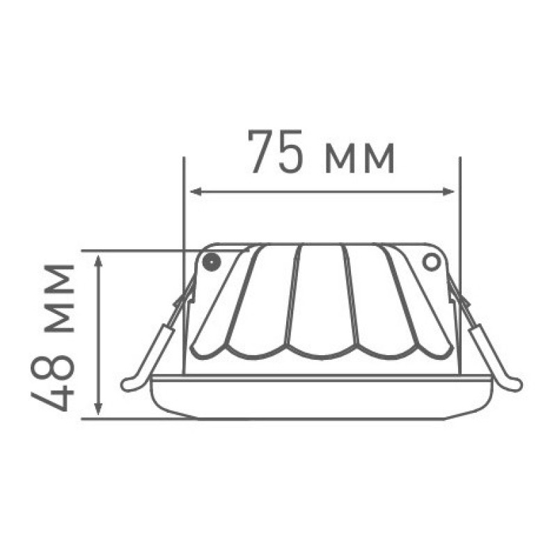 Круглий вологостійкий світильник Maxus SDL 3-step 9Вт 3000/4100K (1-MAX-01-3-SDL-09-C)