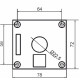 Одномісний пост керування Promfactor FP5-BOX1W5 з кнопкою-грибком "STOP"