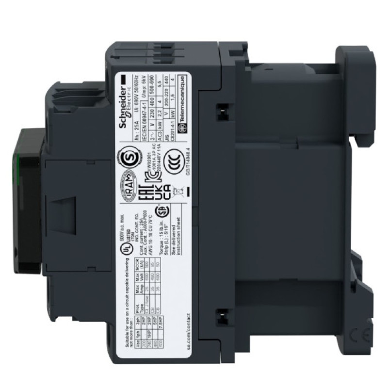 Контактор Schneider Electric TeSys Deca 3Р, 18A, НВ+НЗ