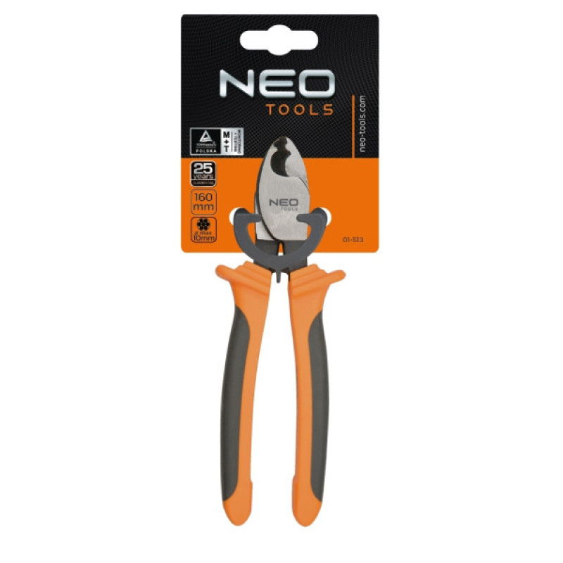 Кабелеріз Neo Tools 01-513 для мідних та алюмінієвих кабелів 160мм