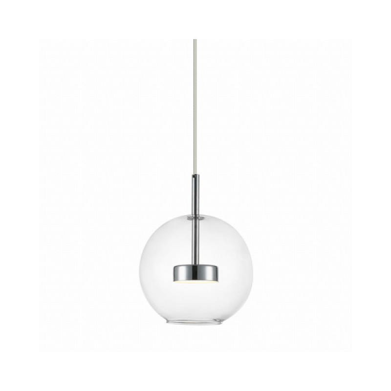 Підвісний світильник, люстра Zuma Line P0428-01J-F4AC Enceladus Led 1x5W 3000K 500Lm IP20 Хром