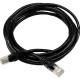 Патч-корд GEAR cat.6 UTP CCA 24AWG 1м чорный (GPC-UTPC6CCARJ45-1B)