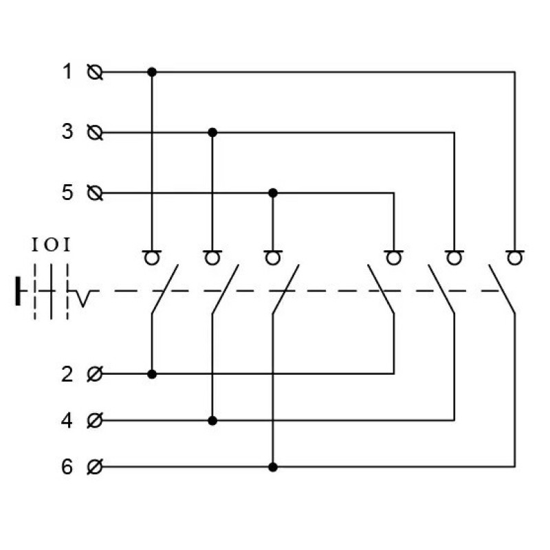 Рубильник Аско-Укрем QS5-100N A0100010011 1-0-1 на 100А