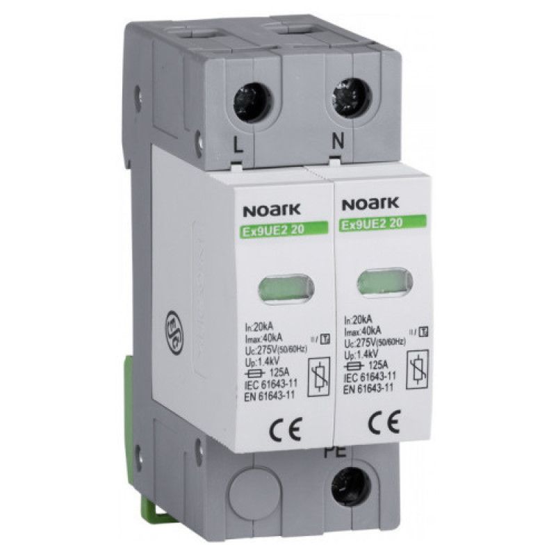 ПЗІП NOARK Ex9UE2 20 2 (C) 40кА 275В AC 2P (103351)