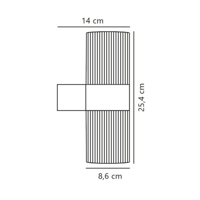 Уличный светильник Nordlux 2318051003 Kyklop Ripple GU10 2x25W IP54 черный