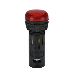 Сигнальна лампа LED ETI ECLI-16-240A-R 240В AC Ø16мм червона матова (4771606)