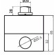 Одномісний пост керування Promfactor FP5-BOX1W6 з перемикачем "0-I"