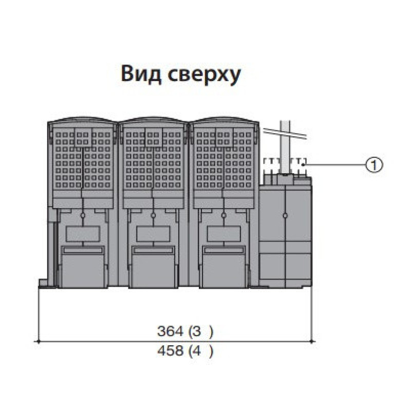 Роз'єднувач навантаження ETI 004661804 під запобіжники FLBS 630 3P («1-0» NH3 630A)
