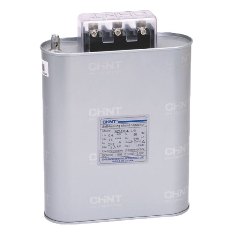 Трифазний конденсатор Chint BZMJ-0.45-50-3 АС 450В 50кВАр (516333)