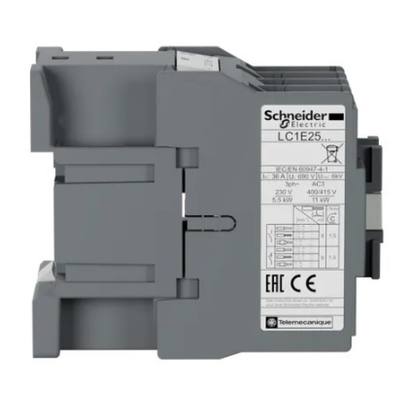 Контактор Schneider Electric LC1E2501M5 3Р Е 1NC 25А АС3 220В