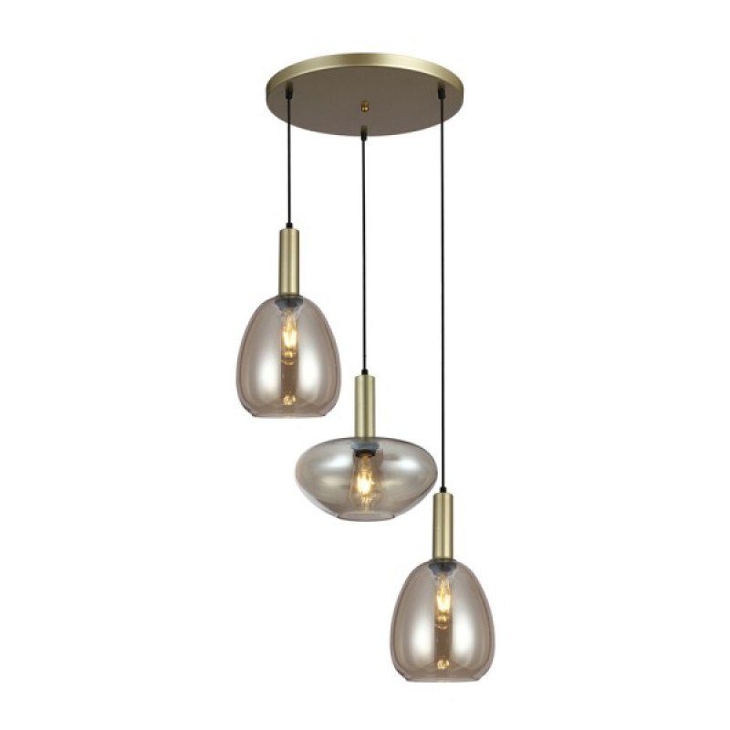 Подвесной светильник, люстра Italux PND-23541-3-GD-CH Gater E27 3x40W IP20 золотой