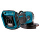Аккумуляторная угловая шлифмашина Makita GA008GM201 XGT 40В 125мм с аккумуляторами BL4040x2