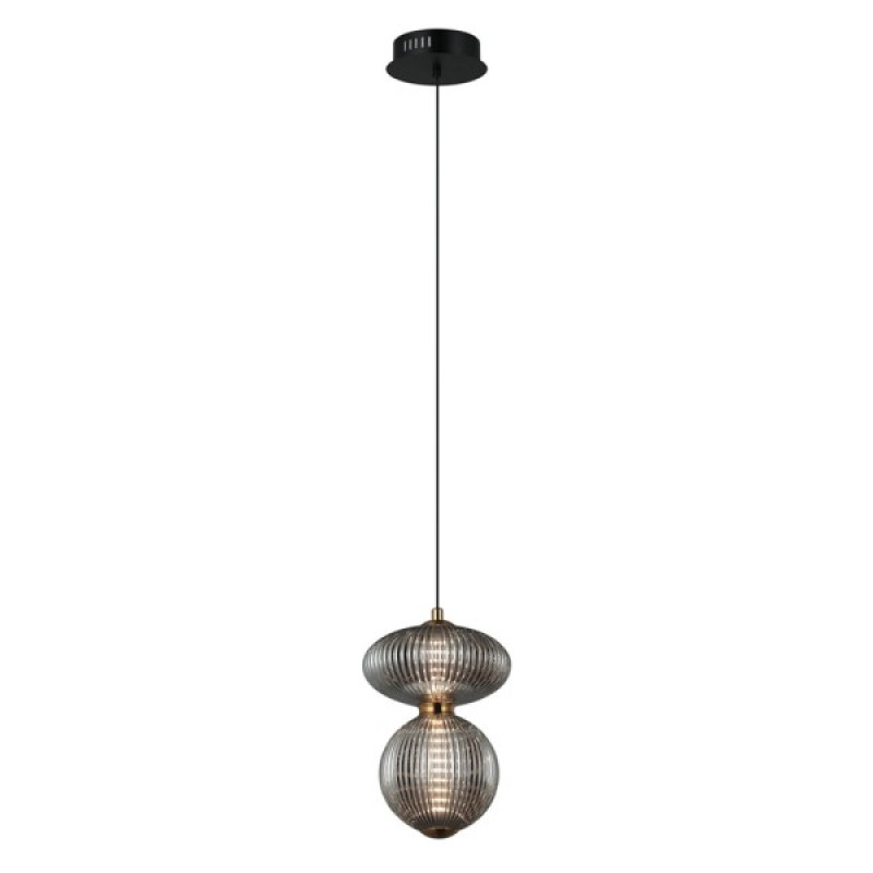 Підвісний світильник, люстра Italux PND-8545-2B-AB-SG Nico LED 2x7W 3000K 236Lm IP20 димчастий