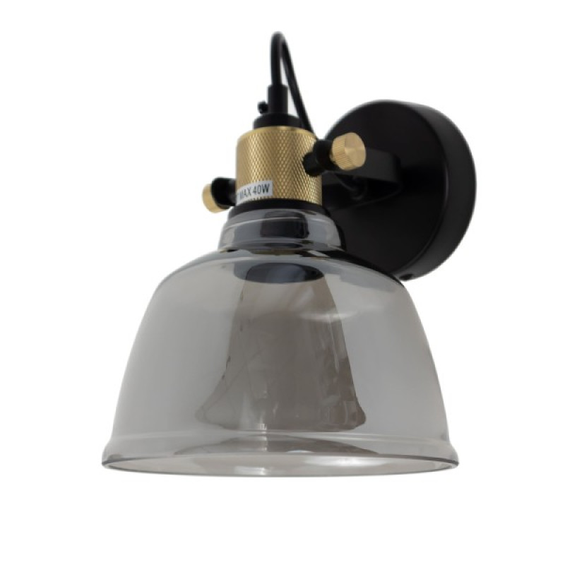 Бра, настінний світильник Nowodvorski 9154 Amalfi E27 1x25W IP20 димчастий