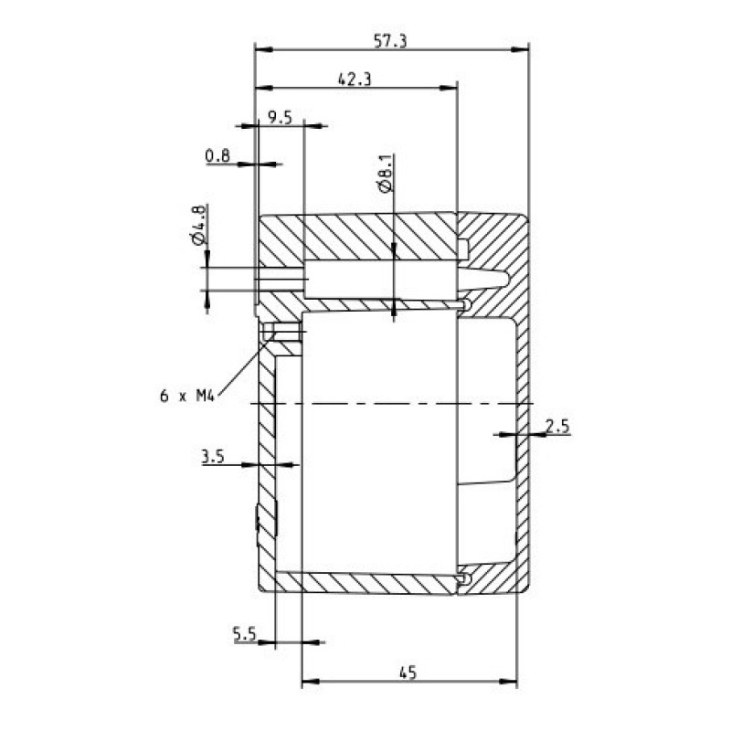 Порожня металева монтажна коробка Spelsberg AL 1308-6 (sp15000601) IP66