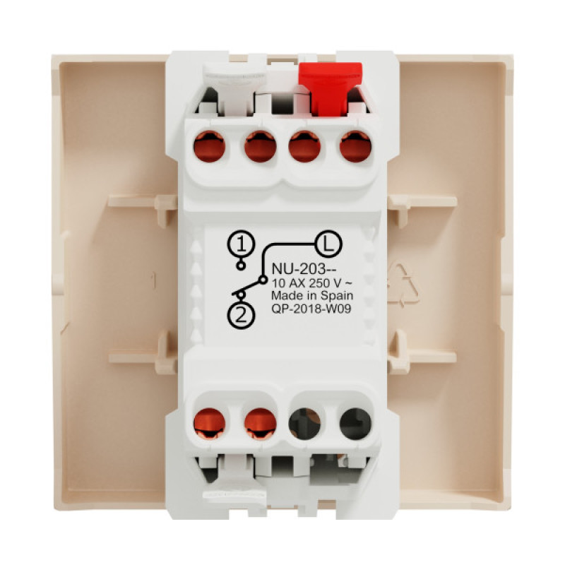 Проходной выключатель Schneider Electric Unica New NU320344 10А 2м бежевый