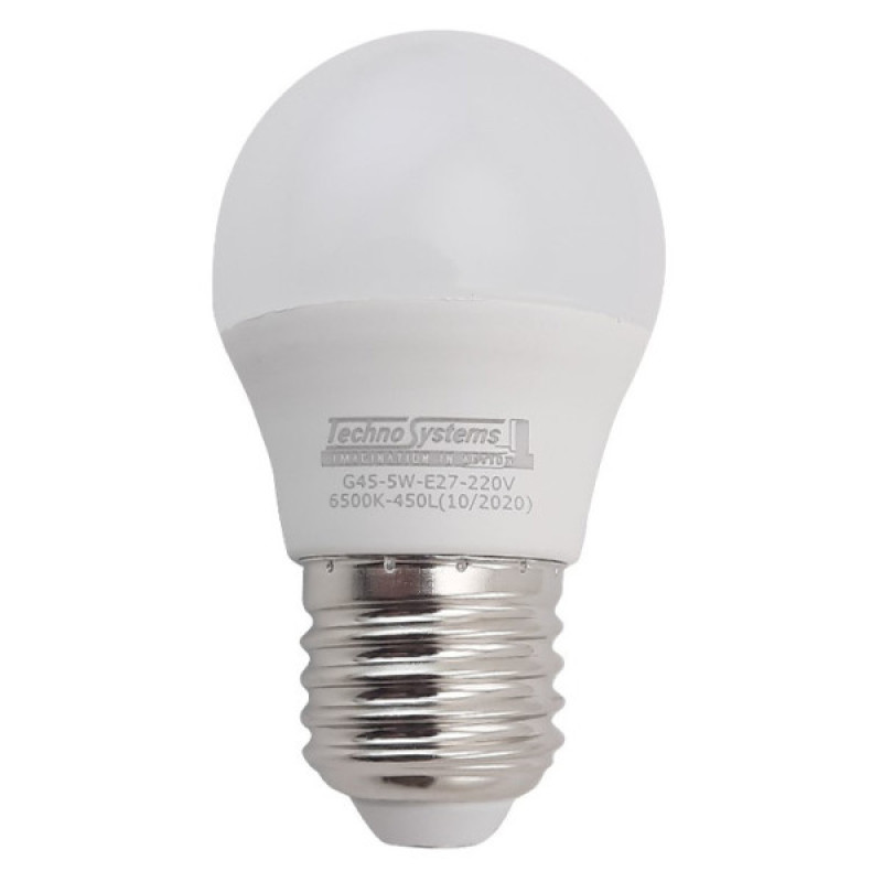 Світлодіодна лампа TNSy LED Cable Electro-G45-5W-E27-220V-6500K-530L GOLDEN (TNSy5000245)