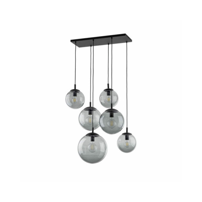 Підвісний світильник, люстра TK Lighting 5384 Esme E27 6x15W IP20 Чорний