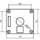 Одномісний пост керування Promfactor FP4-BOX1W6 з перемикачем "0-I"
