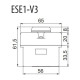 Одномодульний пост кнопки ETI 004771441 ESE1-V3 («START» зелений)