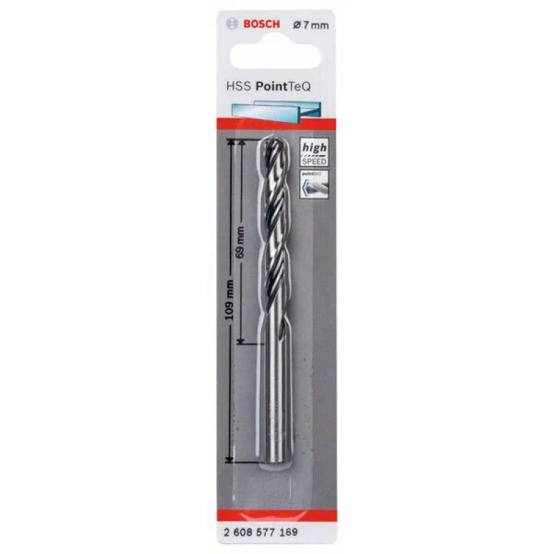 Сверло Bosch 2608577169 PointTeQ HSS 7,0мм (1шт)