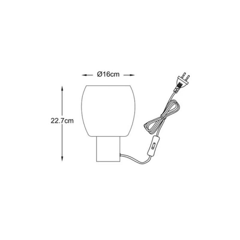 Настільна лампа Zuma Line T0076-01Q-L1AA Calvo G9 1x28W IP20 золота (5907925003732)