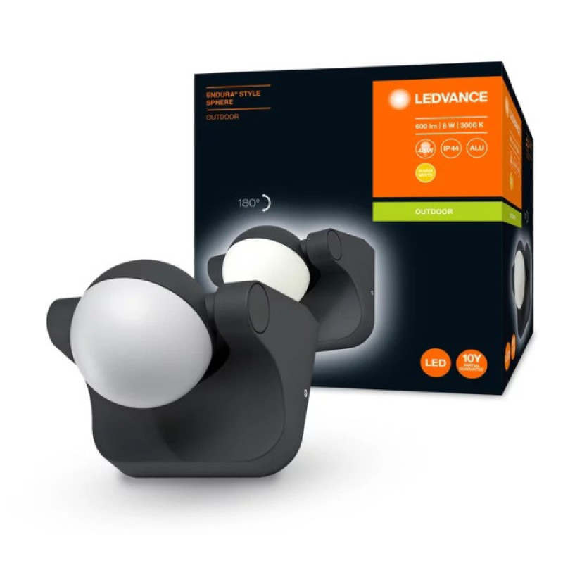 Фасадный светильник Ledvance ENDURA Style Sphere 8Вт Dark Gray