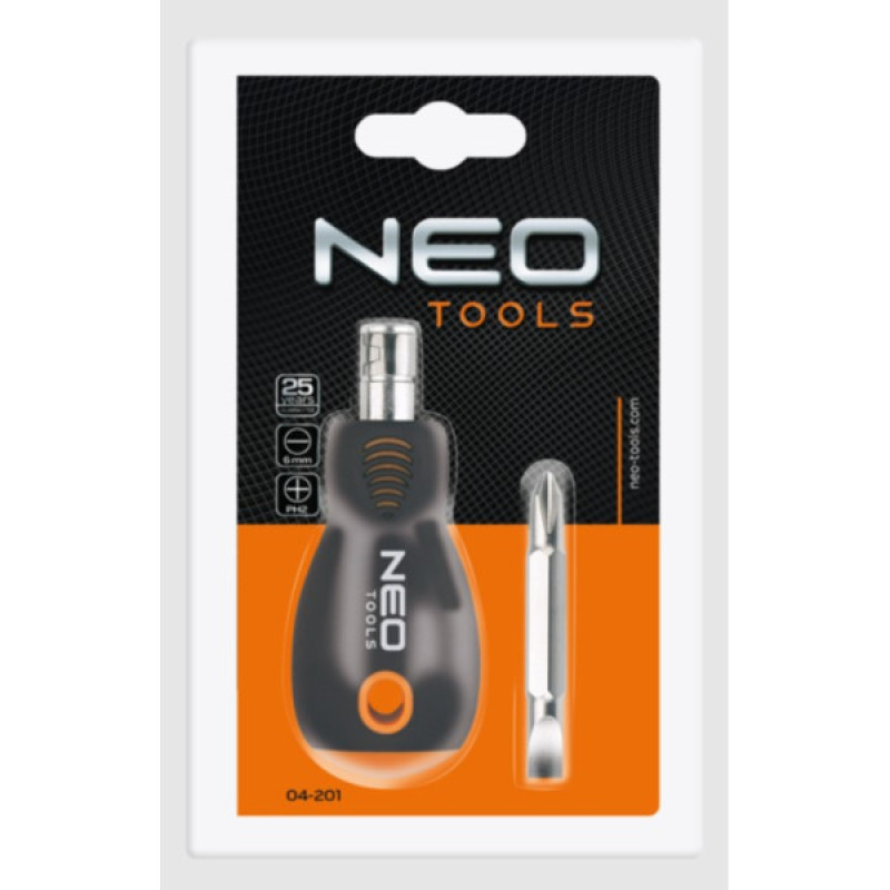 Універсальна (шліц-хрест) викрутка Neo Tools 04-201 6.0ммxPH2