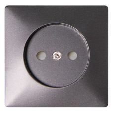 Панель розетки E.Next e.lux.12211L.pn.anthracite антрацит (ins0040036)