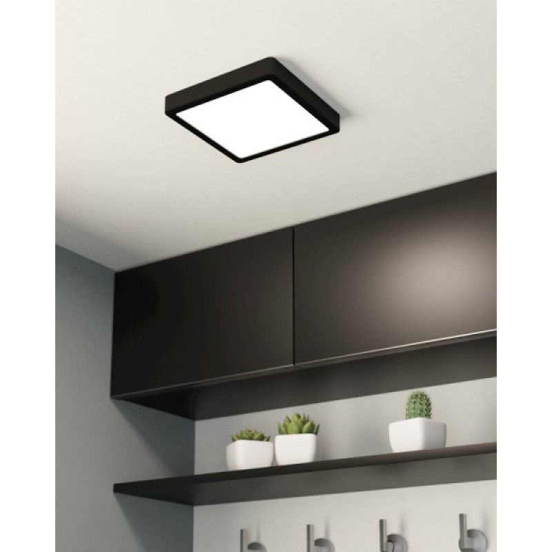 Потолочный светильник Eglo 900644 Fueva LED 1x17W 3000K 2000Lm IP44 черный