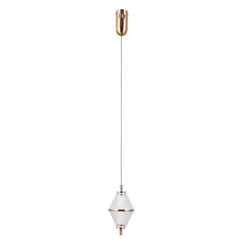 Підвісний світильник, люстра Italux PND-34395-1-HBR Fuente LED 1x5W 3000K 422Lm IP20 золотий