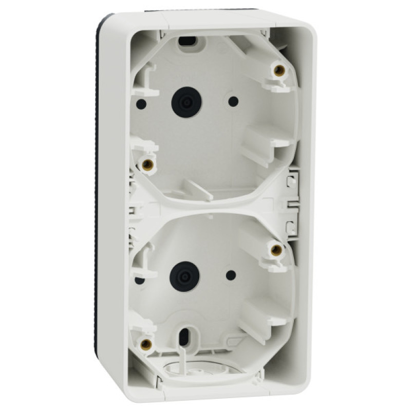 Накладной вертикальный блок подрозетников Schneider Electric MUR39912 IP55 (белый)