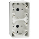 Накладной вертикальный блок подрозетников Schneider Electric MUR39912 IP55 (белый)