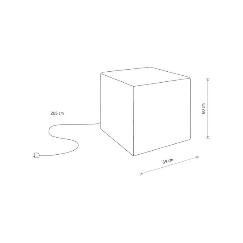 Вуличний світильник Nowodvorski 38965 Cumulus Cube L E27 1x25W IP44 білий
