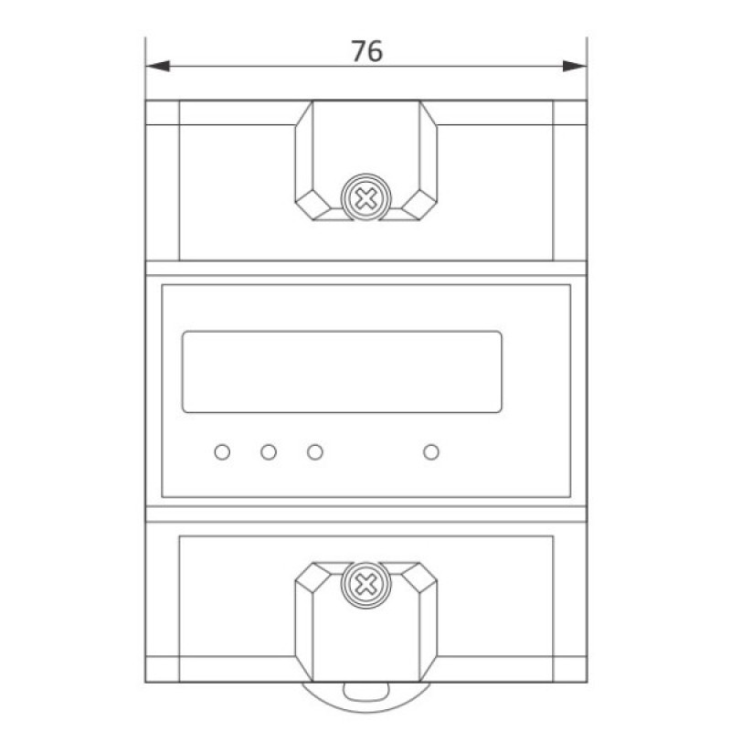 Трехфазный счетчик энергопотребления F&F LE-02D-CT 3х230/400В 3х5А