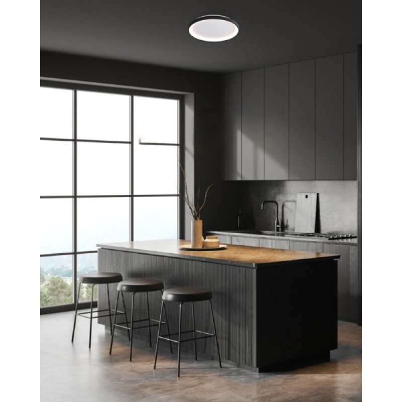 Потолочный светильник Italux CLN-3151-S-BK Raden LED 3000K-6000K 2400Lm IP20 черный