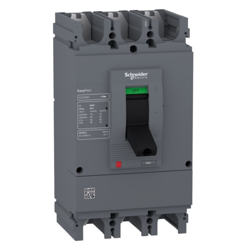 Автоматичний вимикач Schneider Electric EASYPACT EZC400H 3P3D 50кА 400А